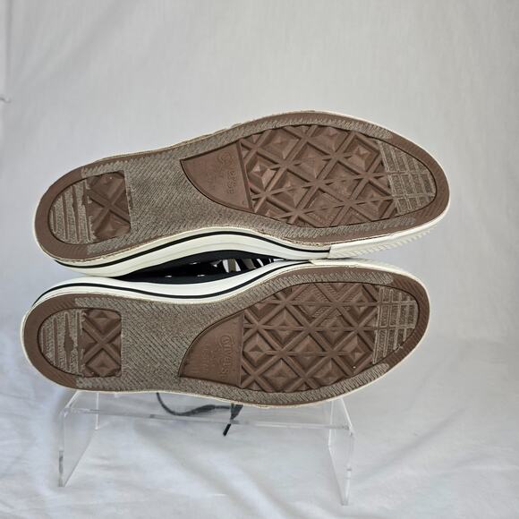 Converse Chuck Taylor All Star Hi Men's 11 Black Tan Double Fold Down 104319F - Picture 8 of 16